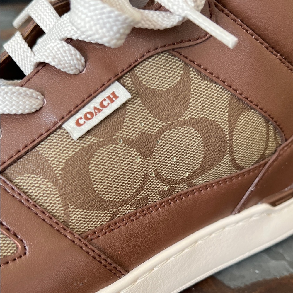 NWOT Coach | Clip Court High Top Signature Canvas Sneakers | Size 13 - Picture 7 of 15